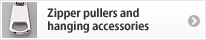 Zipper pullers and hanging accessories