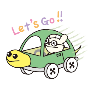 アイリーが車に乗っている画像